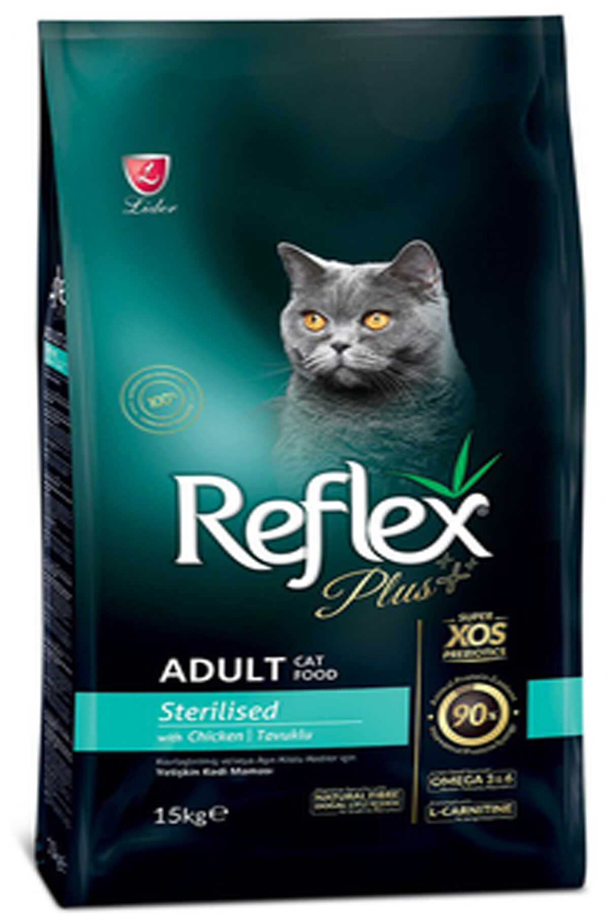Reflex Plus Kısırlaştırılmış Tavuklu Kedi Maması 15kg