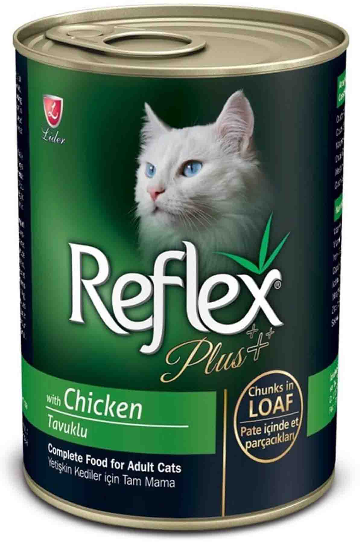Reflex Plus Kıyılmış Tavuklu Yetişkin Kedi Konservesi 400gr