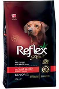 Reflex Plus Kuzu Eti ve Pirinçli Orta ve Büyük Irk +7 Yaşlı Köpek Maması 15kg - Thumbnail