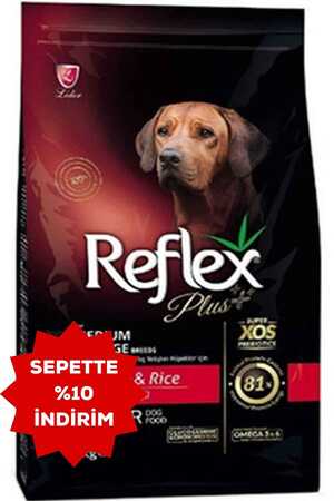 Reflex Plus Kuzu Eti ve Pirinçli Orta ve Büyük Irk +7 Yaşlı Köpek Maması 3kg - Thumbnail