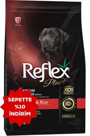 Reflex Plus Kuzu Eti ve Pirinçli Orta ve Büyük Irk Yetişkin Köpek Maması 3kg - Thumbnail