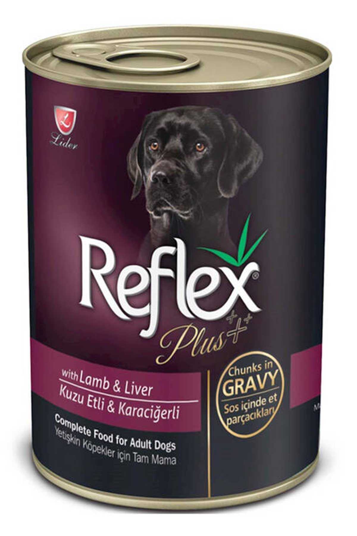 Reflex Plus Kuzulu Karaciğerli Yetişkin Köpek Konservesi 415gr