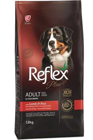 Reflex Plus Kuzulu Orta ve Büyük Irk Yetişkin Köpek Maması 18kg