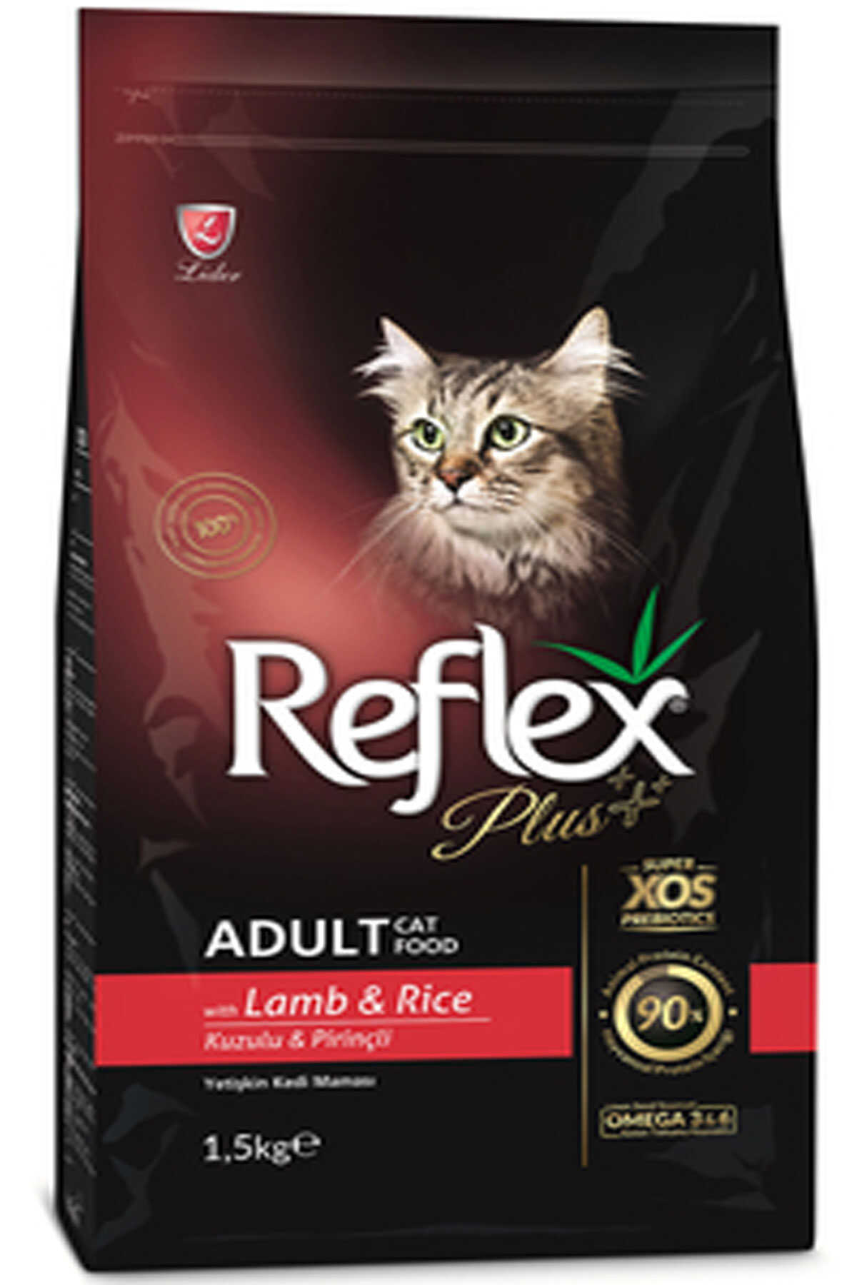 Reflex Plus Kuzu Eti ve Pirinçli Yetişkin Kedi Maması 1,5kg