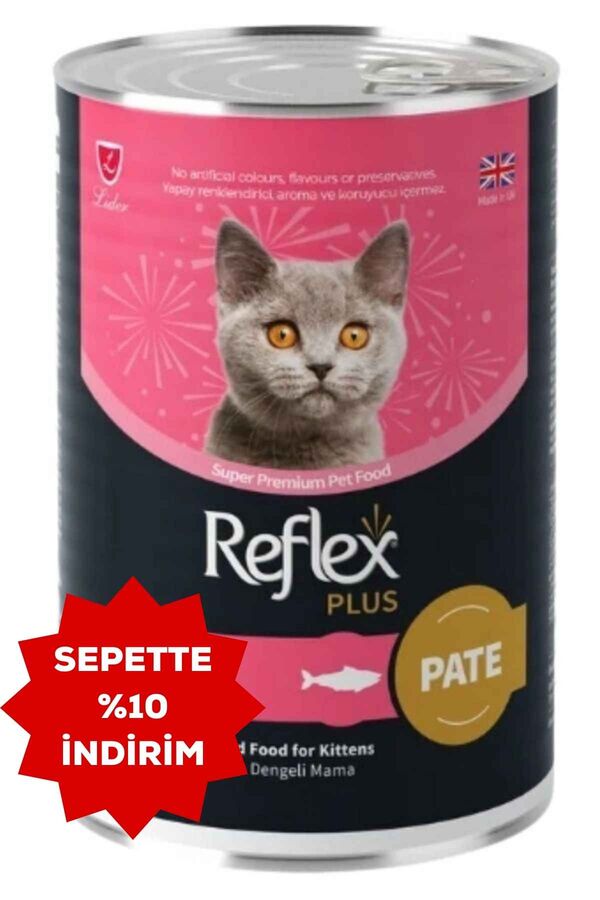 Reflex Plus Pate İçinde Somonlu Yavru Kedi Konservesi 395 gr
