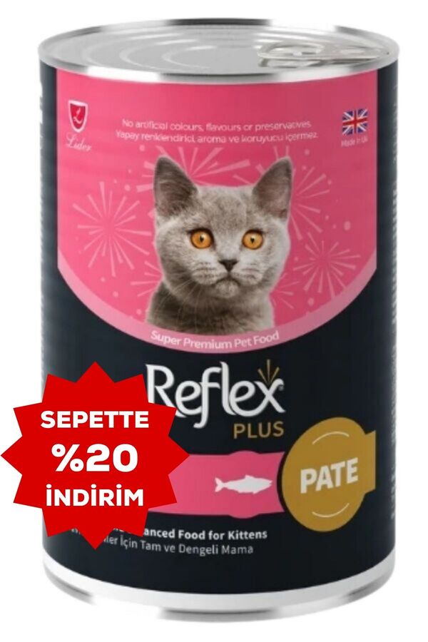 Reflex Plus Pate İçinde Somonlu Yavru Kedi Konservesi 395 gr