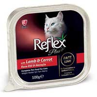 REFLEX - Reflex Plus Pate Kuzu Ve Havuçlu Yetişkin Kedi Konservesi 100 Gr