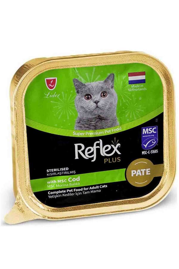 Reflex Plus Pate Morina Balıklı Kısırlaştırılmış Kedi Konservesi 85gr