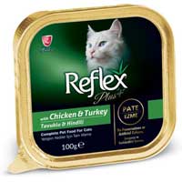 REFLEX - Reflex Plus Pate Tavuk Ve Hindili Yetişkin Kedi Konservesi 100 Gr