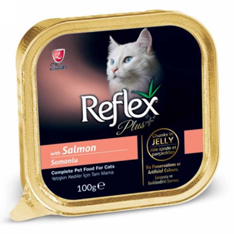 Reflex Plus Somonlu Jöleli Parça Etli Kedi Konservesi 100 GR