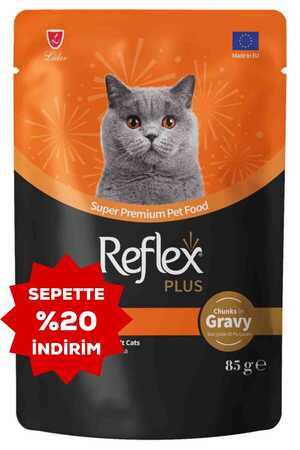 Reflex Plus Sos İçinde Et Parçacıklı Kuzu Etli Yetişkin Kedi Konservesi 85gr - Thumbnail