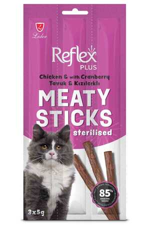 REFLEX - Reflex Plus Tavuklu ve Kızılcıklı Kısırlaştırılmış Kedi Ödül Çubuğu 3*5gr