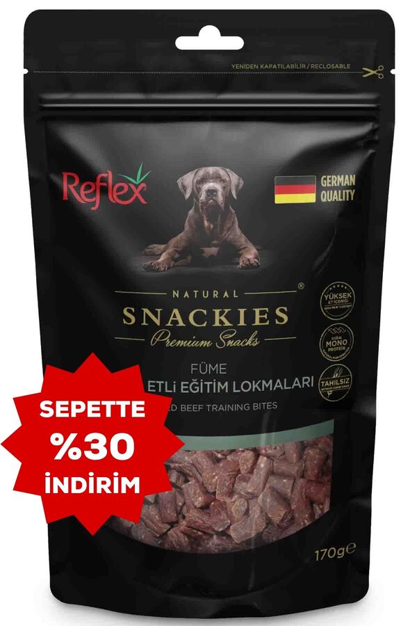 Reflex Snackies Füme Dana Etli Eğitim Lokmaları Köpek Ödül Maması 170gr