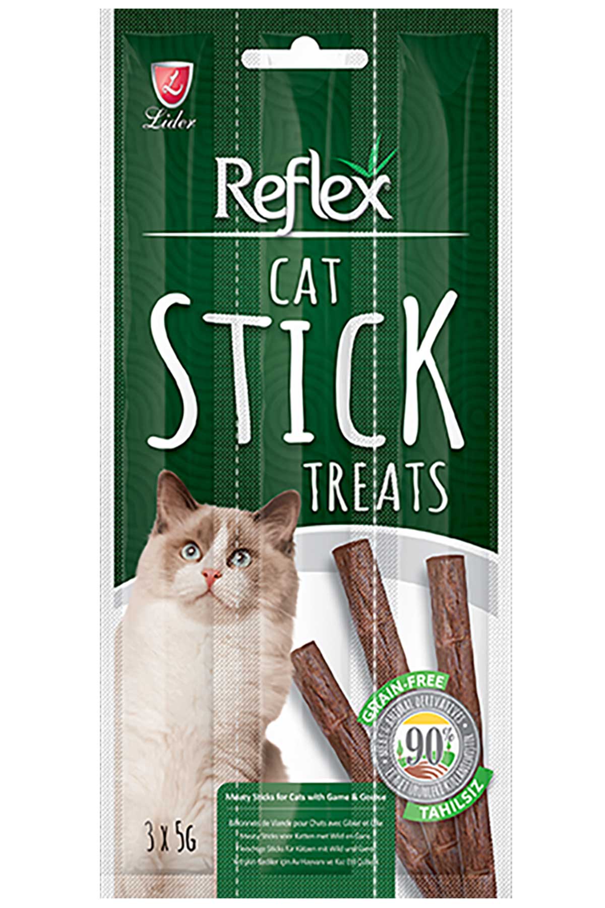 Reflex Stick Kaz ve Av Hayvanlı Kedi Ödül Çubuğu 3x5gr