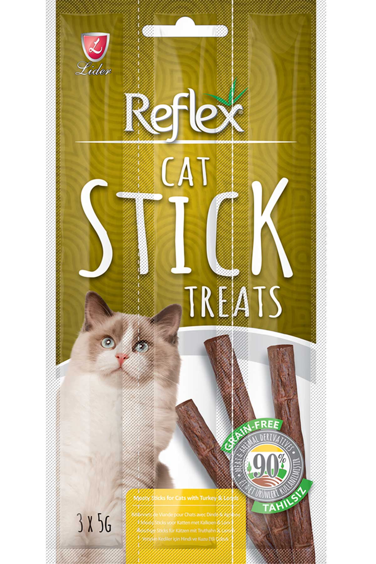 Reflex Stick Hindi ve Kuzulu Kedi Ödül Çubuğu 3x5gr