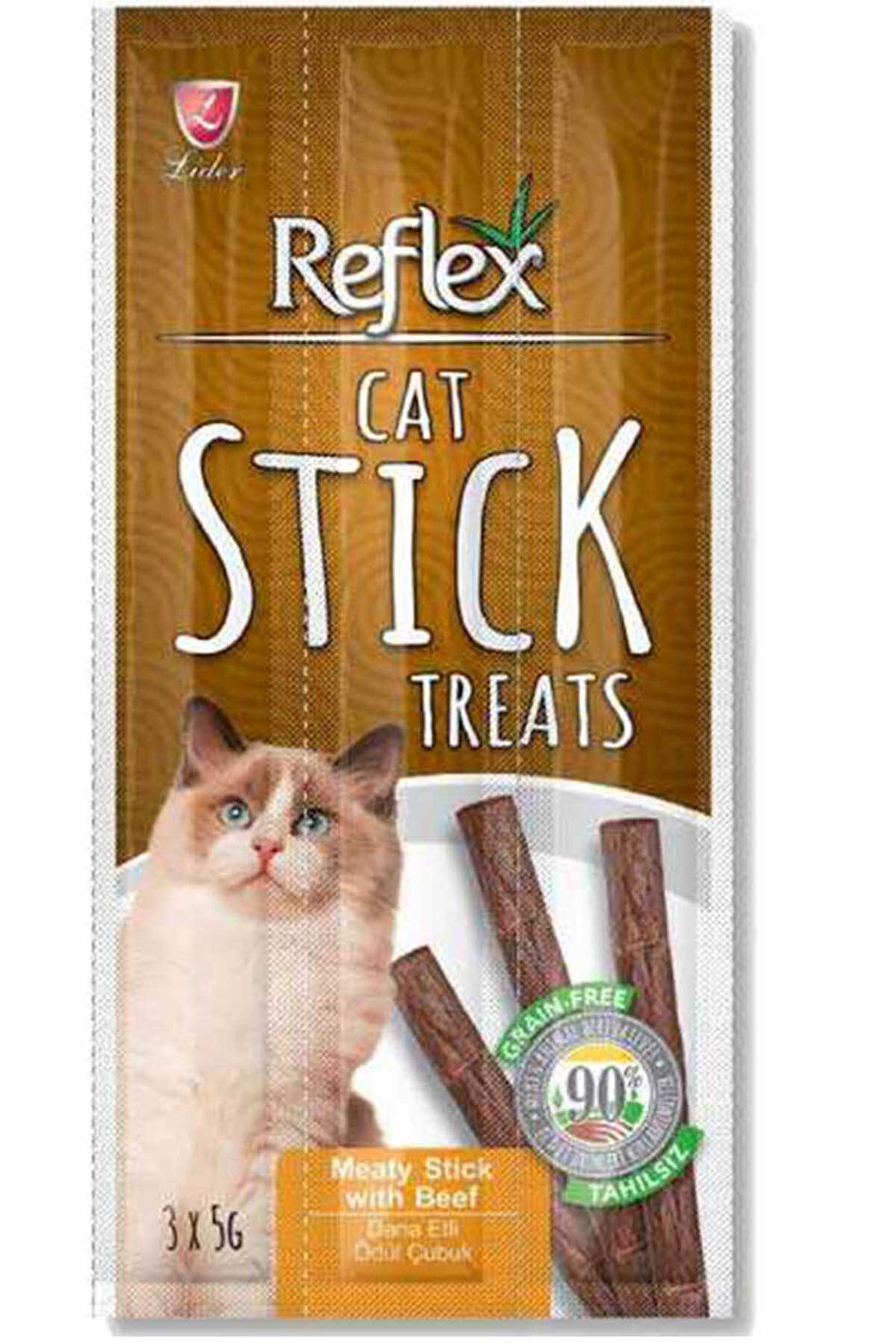 Reflex Stick Biftekli Kedi Ödül Çubuğu 3x5gr