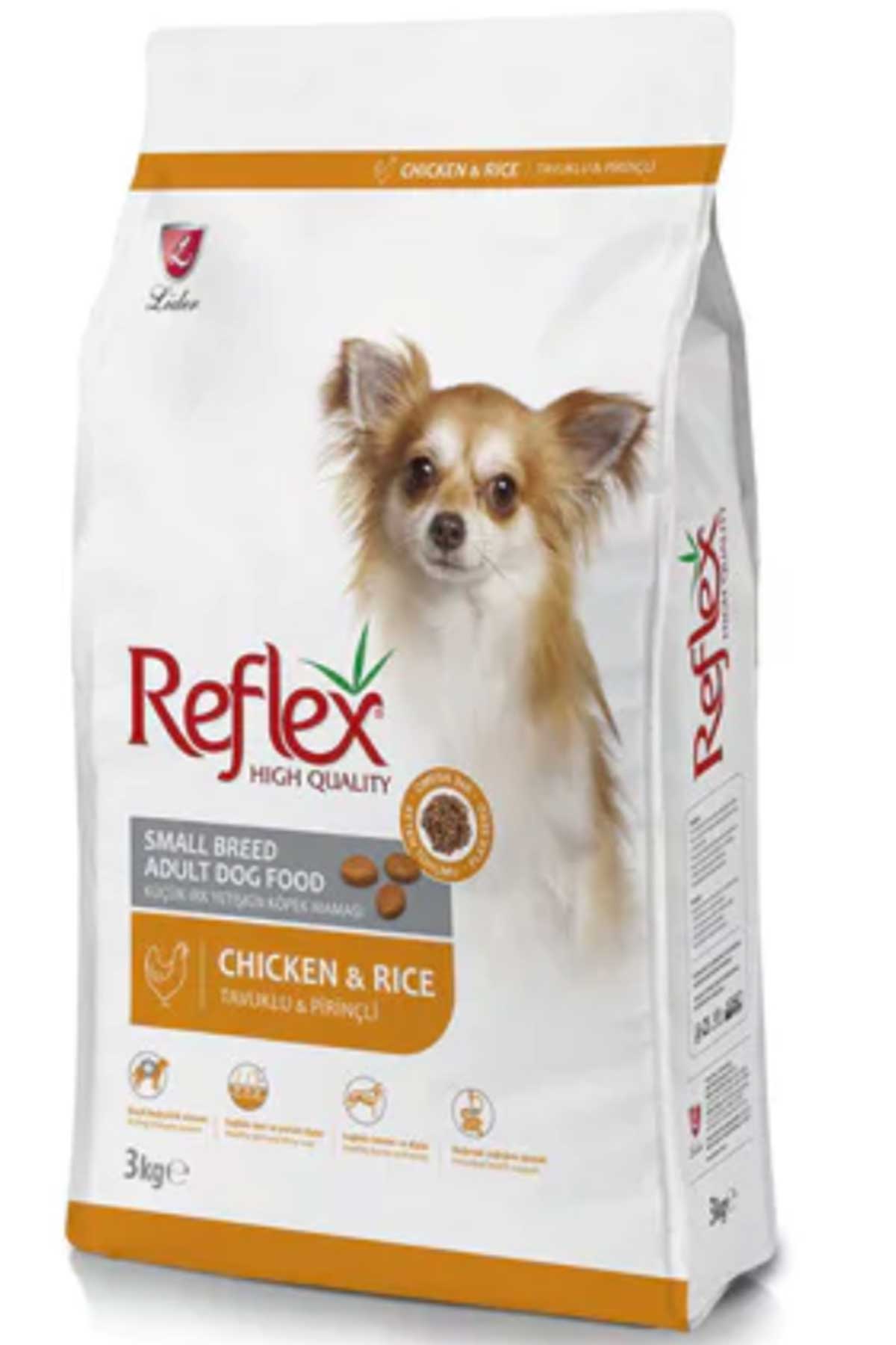 Reflex Tavuklu ve Pirinçli Küçük Irk Yetişkin Köpek Maması 3kg