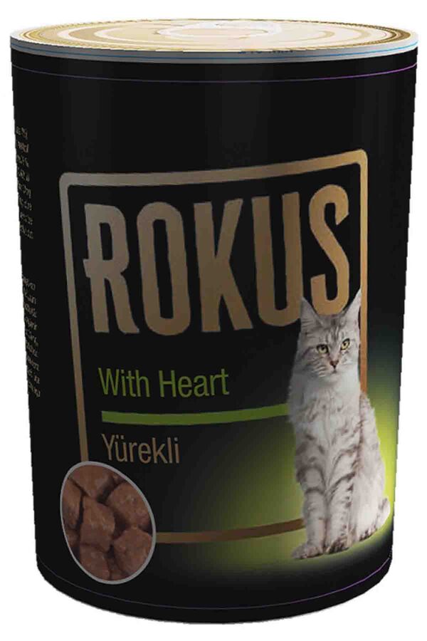 Rokus Yürekli Kedi Konservesi 410gr