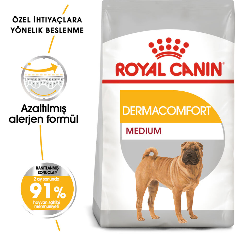 Royal Canin Dermacomfort Medium Hassas Derili Orta Irk Köpek Maması 12kg