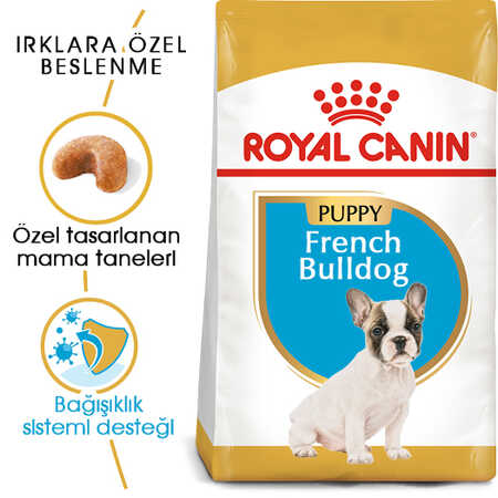 Royal Canin French Bulldog Puppy Yavru Köpek Maması 3kg - Thumbnail