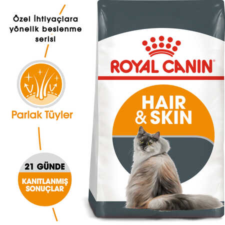 Royal Canin Hair & Skin Deri Ve Tüy Sağlığı İçin Yetişkin Kedi Maması 4kg - Thumbnail