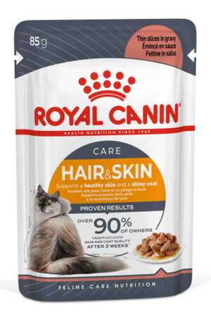 ROYAL CANIN - Royal Canin Hair&Skin Gravy Kedi Konservesi 85gr