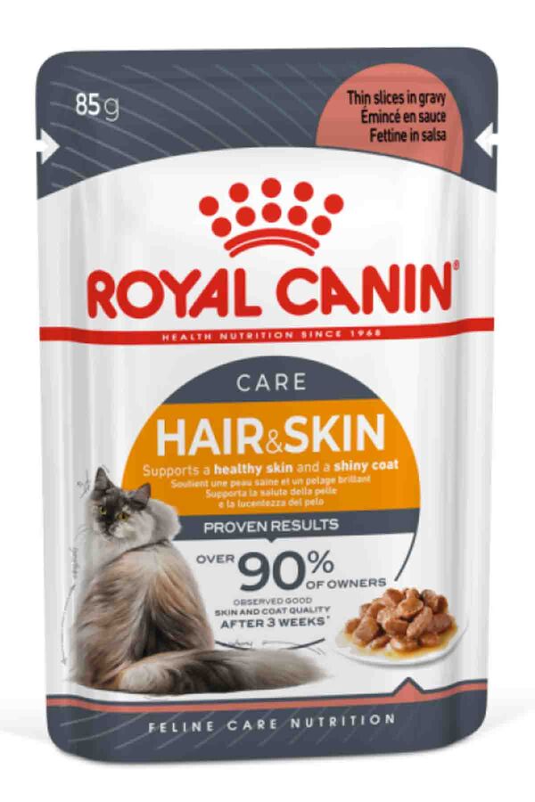Royal Canin Hair&Skin Gravy Kedi Konservesi 85gr