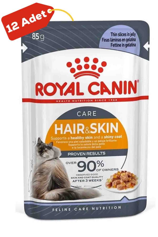 Royal Canin Hair & Skin Jöleli Kedi Konservesi 12x85gr (12li)