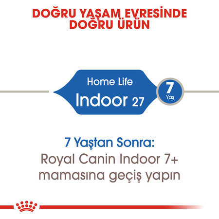 Royal Canin Indoor 27 Ev Kedileri için Yetişkin Kedi Maması 2kg - Thumbnail