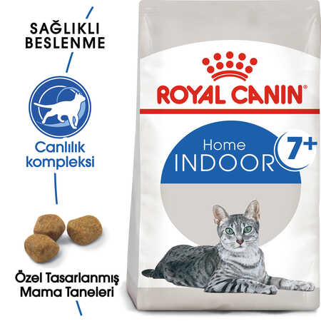 Royal Canin Indoor +7 Ev Kedileri için Yaşlı Kedi Maması 3,5kg - Thumbnail