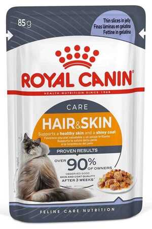 ROYAL CANIN - Royal Canin Hair & Skin Jöleli Kedi Konservesi 85gr