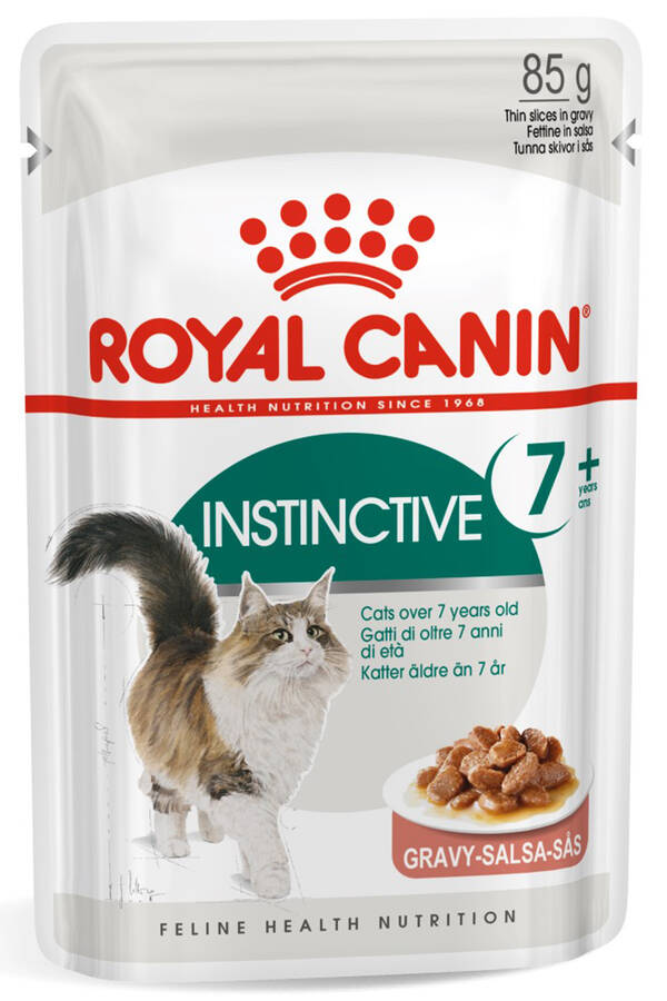 Royal Canin Instinctive Gravy Yetişkin +7 Yaşlı Jöleli Kedi Konservesi 85gr