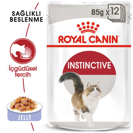 Royal Canin Instinctive Jöleli Kedi Konservesi 12x85gr (12li) - Thumbnail
