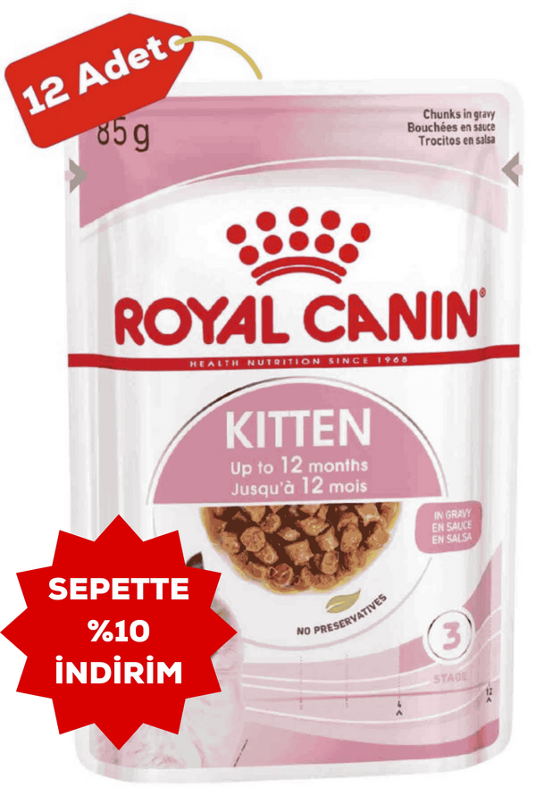 Royal Canin Kitten Gravy Yavru Kedi Konservesi 12x85gr 12li