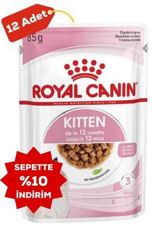Royal Canin Kitten Gravy Yavru Kedi Konservesi 12x85gr 12li