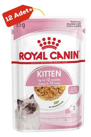 ROYAL CANIN - Royal Canin Kitten Jelly Yavru Kedi Konservesi 12x85gr (12li)