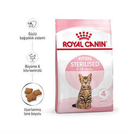 Royal Canin Kitten Sterilised Yavru Kısırlaştırılmış Kedi Maması 2kg - Thumbnail