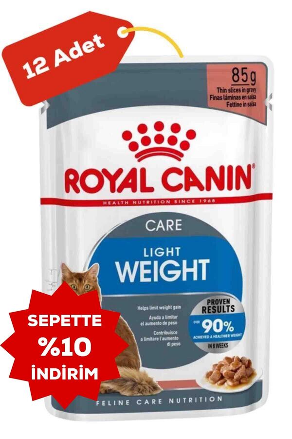 Royal Canin Light Weight Yetişkin Kedi Konservesi 12x85gr 12li