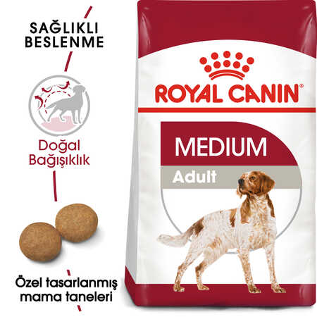 Royal Canin Medium Adult Orta Irk Yetişkin Köpek Maması 15kg - Thumbnail