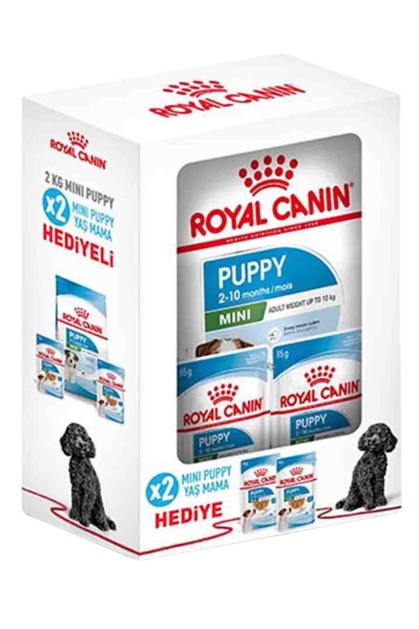 Royal Canin Mini Puppy Küçük Irk Yavru Köpek Maması 2kg + 2 Adet Yaş Mama 85gr HEDİYE!