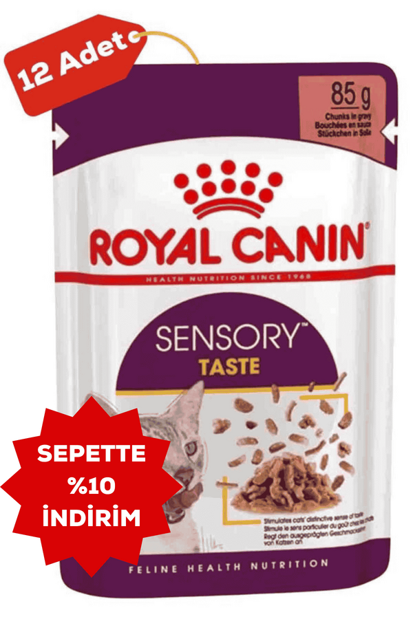 Royal Canin Sensory Taste Gravy Yetişkin Kedi Konservesi 12x85gr 12li