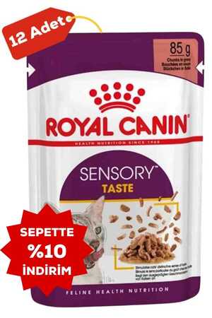 Royal Canin Sensory Taste Gravy Yetişkin Kedi Konservesi 12x85gr 12li - Thumbnail