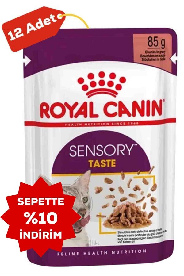 Royal Canin Sensory Taste Gravy Yetişkin Kedi Konservesi 12x85gr 12li
