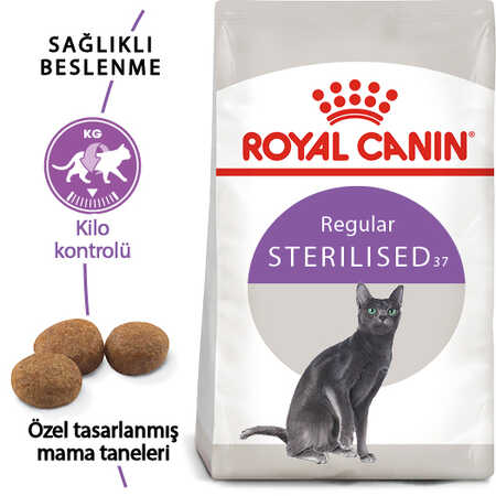 Royal Canin Sterilised 37 Kısırlaştırılmış Yetişkin Kedi Maması 4kg - Thumbnail