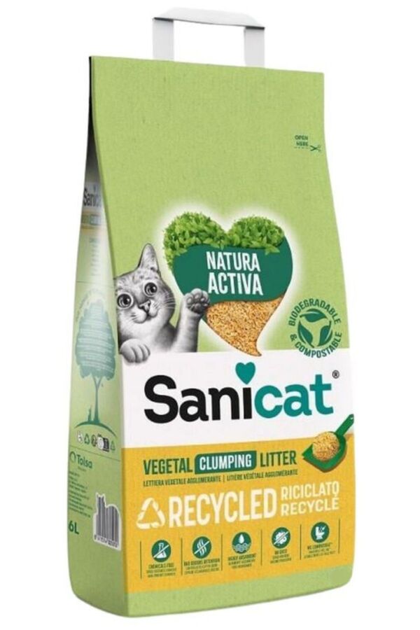 SaniCat Natura Activa Doğal Kedi Kumu 10lt