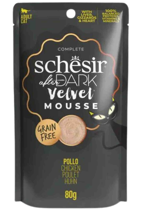 Schesir After Dark Pouch Tavuklu Tahılsız Yetişkin Kedi Konservesi 80gr