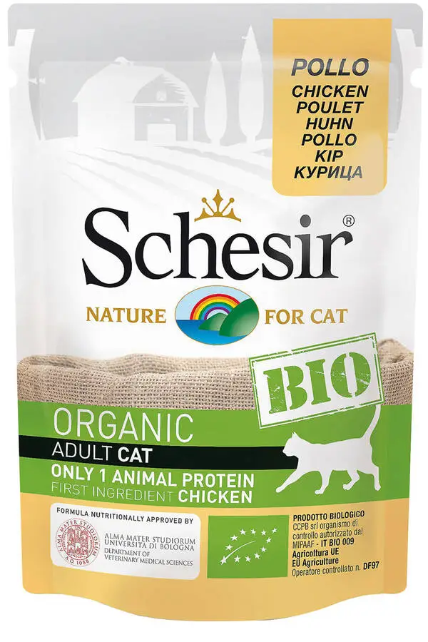 Schesir Bio Range Tavuklu Yetişkin Kedi Konservesi 85gr