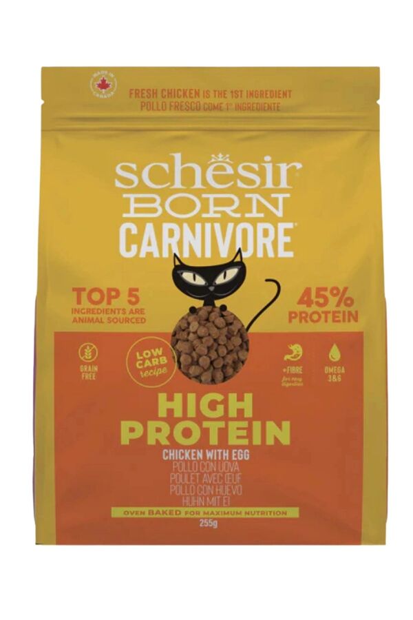Schesir Born Carnivore Tavuk ve Yumurtalı Yetişkin Kedi Maması 1,25kg