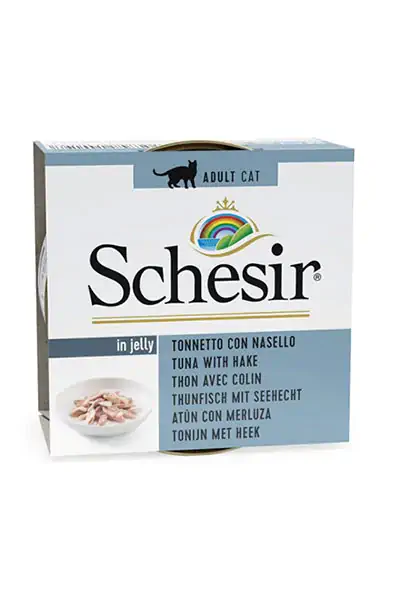 Schesir Jöle İçinde Tuna ve Barlam Balıklı Yetişkin Kedi Konservesi 85gr