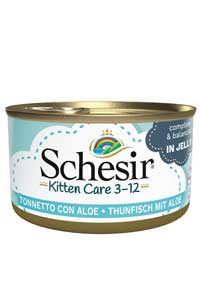 SCHESIR - Schesir Kitten Ton Balıklı ve Aloeveralı Yavru Kedi Konservesi 85gr